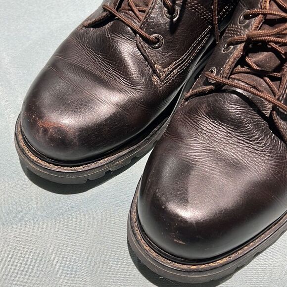 CAT Men Burgundy Colorado Leather Boots Size 12 B52 - Picture 3 of 13